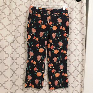 Chico's Navy Floral Capri's